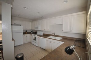 Microondas, lavavajillas, cafetera y tetera y utensilios de cocina 