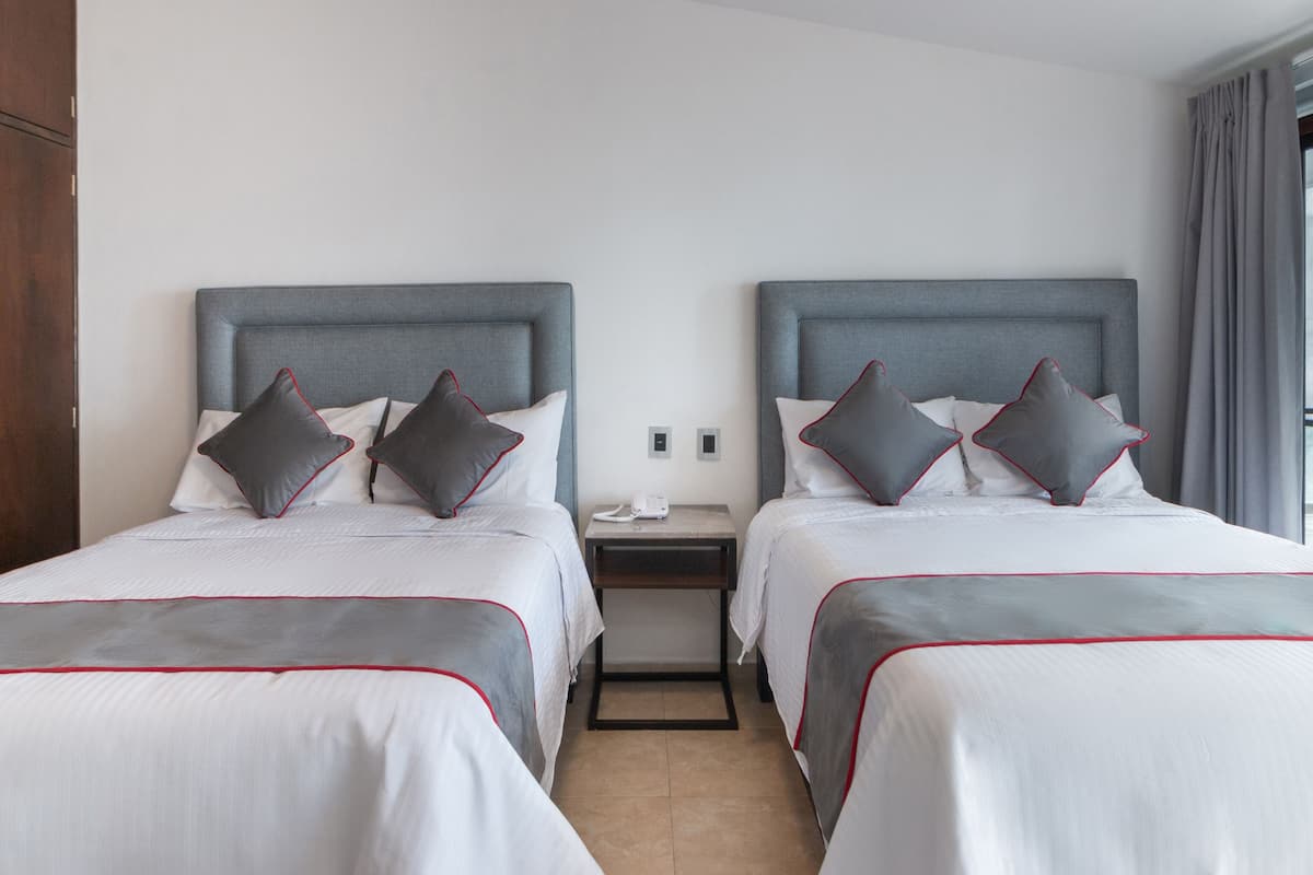 Superior kamer, 2 tweepersoonsbedden | Lakens van Egyptisch katoen, luxe beddengoed, donzen dekbedden