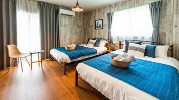 4 bedrooms, desk, iron/ironing board, free WiFi