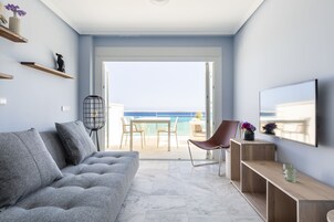 Apartamento superior, 1 habitación, terraza, vistas al mar (Almadraba) | Ropa de cama de alta calidad y wifi gratis