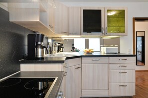 Fridge, microwave, oven, stovetop - Haus Daniela (Cochem)