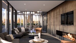 Căn hộ (1 Bedroom) | Phòng khách | TV 20-inch có truyền hình kỹ thuật số 