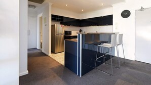 Lägenhet (2 Bedrooms) | Eget kök | Kylskåp, mikrovågsugn, ugn och spishäll