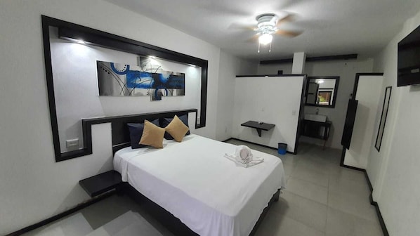 In-room safe, blackout curtains, free WiFi, bed sheets