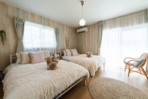 4 habitaciones, escritorio, tabla de planchar con plancha y wifi gratis