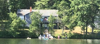 Waterfront House on Winnipesaukee w Private Dock , Sleeps 11 & Dogs Welcome!