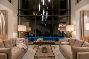 Villa, Private Pool | Living room | Flat-screen TV