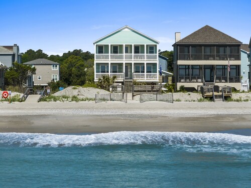 Lucky Bag Beachfront 5BR Pawleys Island Home