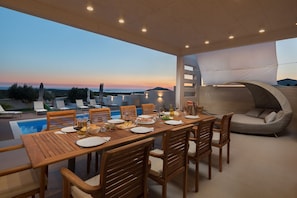Outdoor dining - Luxury Villa Cinderella with Swimming Pool (Primosten)