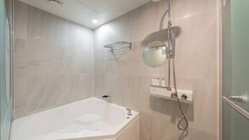 Premium Room | Bathroom | Designer toiletries, hair dryer, bathrobes, slippers