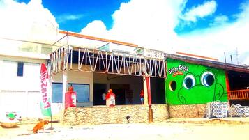 Overnatningsstedets facade