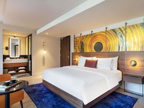 Premium bedding, minibar, in-room safe, desk