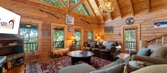 Escape To This Rustic Log Cabin, For The Perfect Ozark Mountain Getaway!