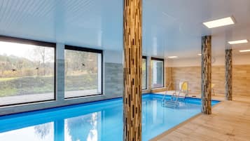 Indoor pool, a heated pool