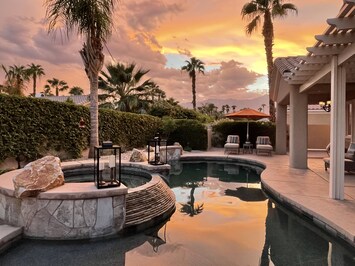 Backyard with full Mountain View, beautiful sunsets