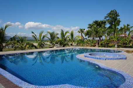 Indoor pool, outdoor pool