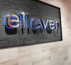 Experience the sleek, contemporary vibe of Elleven at a glance.