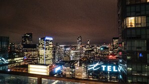 Experience the vibrant city from our central hotel, where stunning city views await.