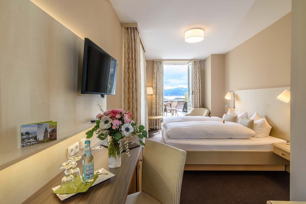 Panoramic-Doppelzimmer | Allergikerbettwaren, Daunenbettdecken, Minibar, Zimmersafe