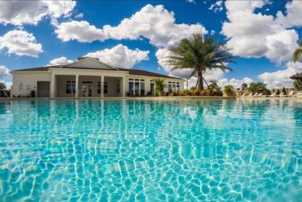 A heated pool