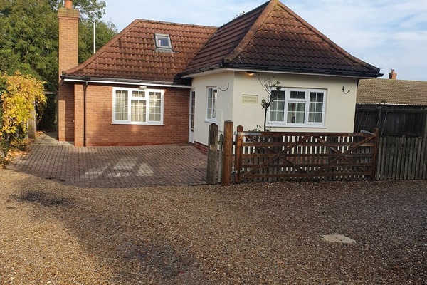 Front of the property, down Templeman's Lane.