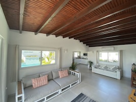 Apartment, Ensuite, Garden View (Main House) | Living area | 50-inch Smart TV with cable channels, TV