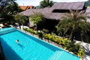 Outdoor pool, a heated pool - Retreat resort Lan Sabai (Moo7 Naiharn)
