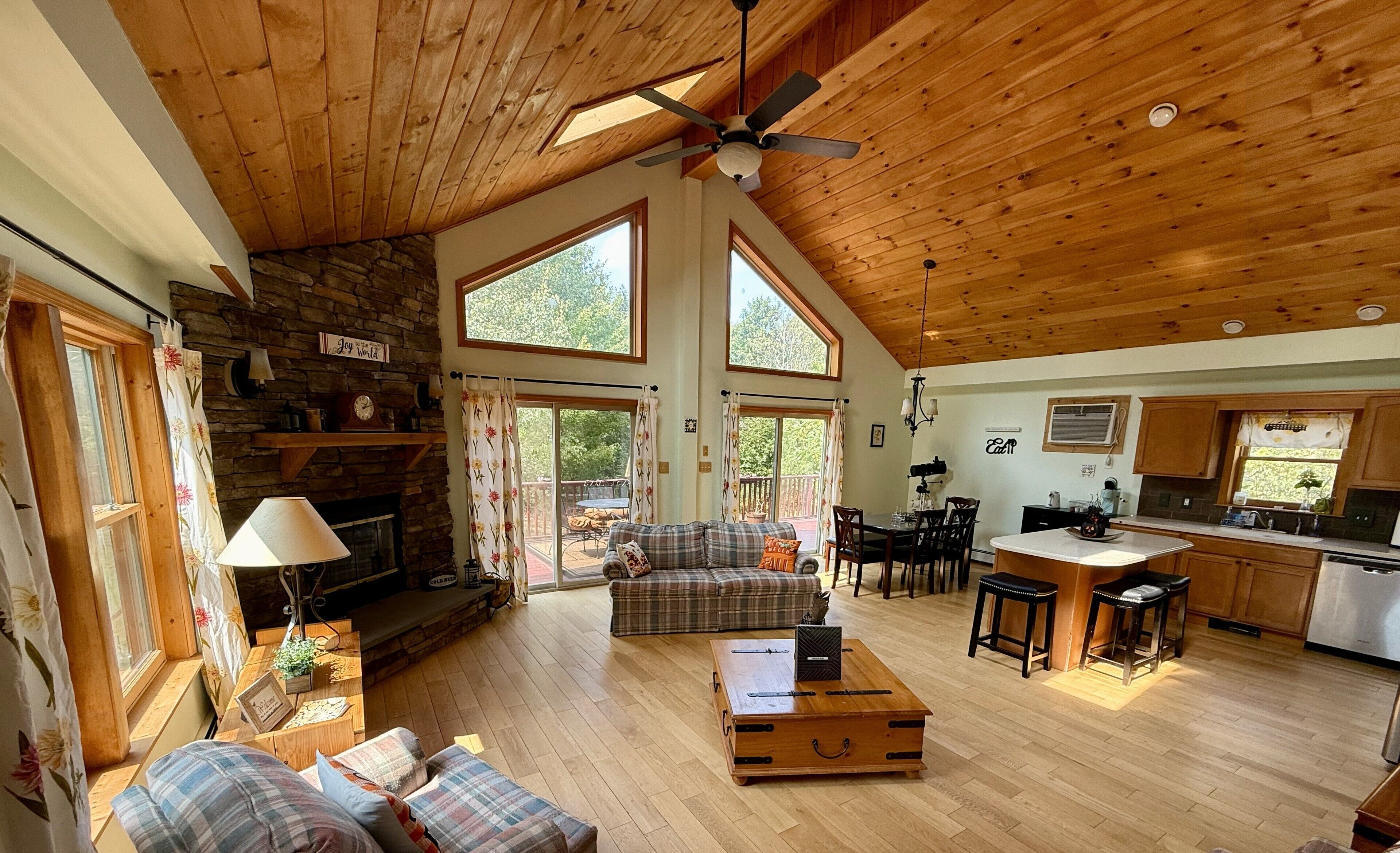 Smart TV, fireplace, video-game console, Netflix