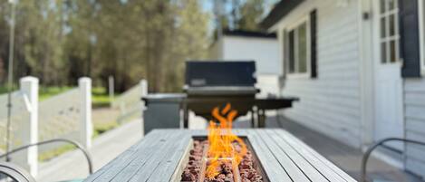 屋外ダイニングエリア