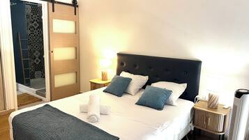 1 Schlafzimmer, Bügeleisen/Bügelbrett, kostenloses WLAN, Bettwäsche