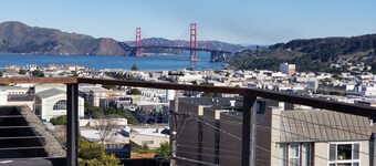 Modern, Chic, 3bedroom/2bath, Patio, GGB and City views and free breakfast.<br><br>