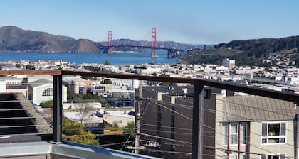 Modern, Chic, 3bedroom/2bath, Patio, GGB and City views and free breakfast.<br><br>