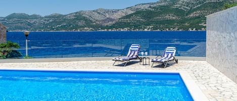 A heated pool