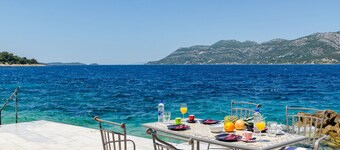 Beachfront Villa Gabriela with Pool