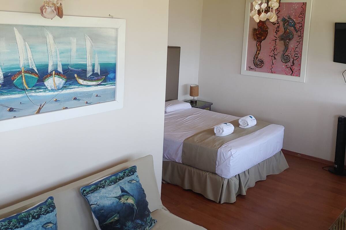 Superior-Bungalow, 1 Schlafzimmer, Kochnische, Strandblick