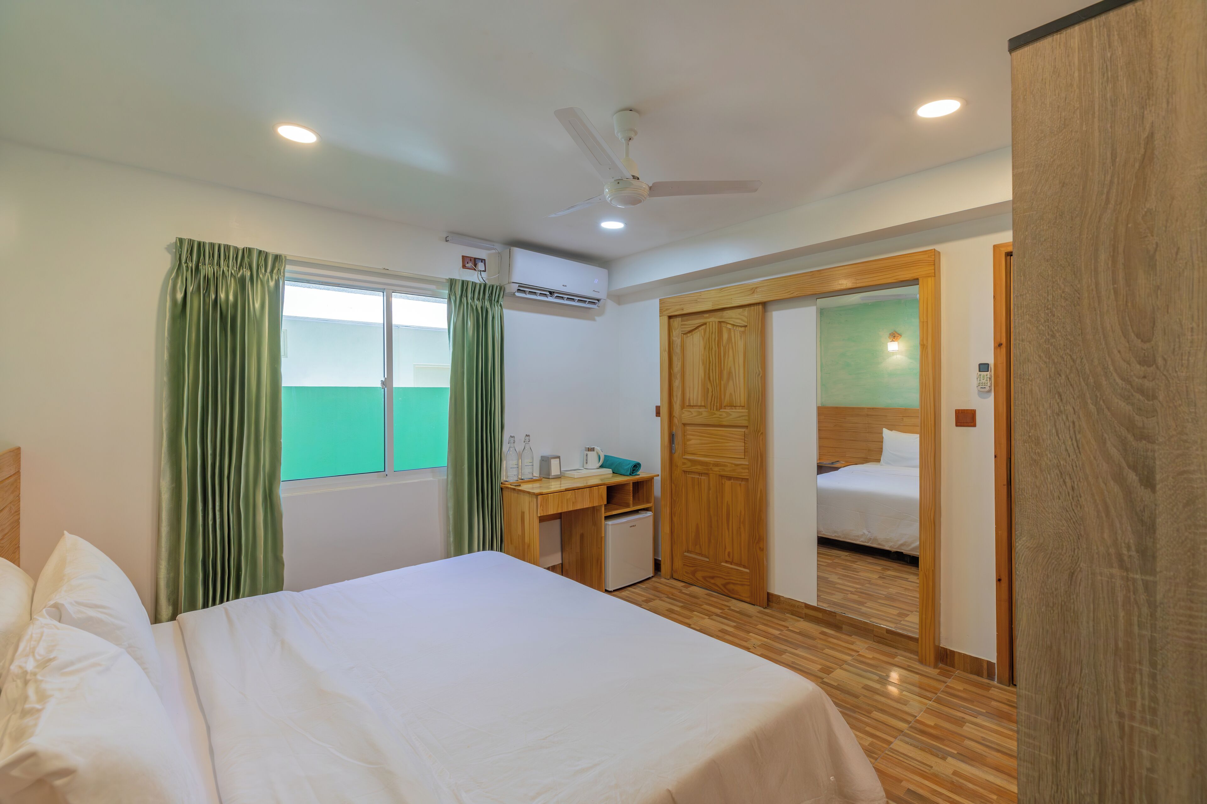 Standard Room, Multiple Beds | Premium bedding, individually furnished, soundproofing, free WiFi