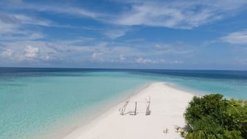 Beach umbrellas, beach towels