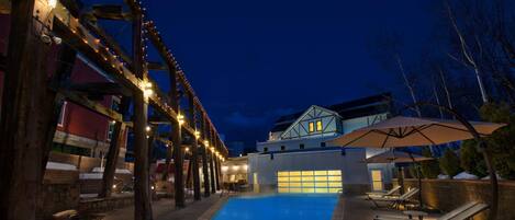 A heated pool