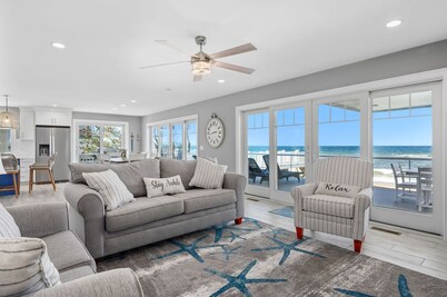 Brand New Magnificent Oceanfront Home with Spectacular Views on Private Beach