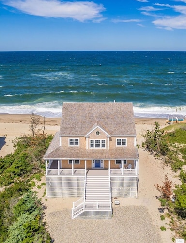 Brand New Magnificent Oceanfront Home with Spectacular Views on Private Beach