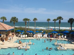 Indoor pool, outdoor pool