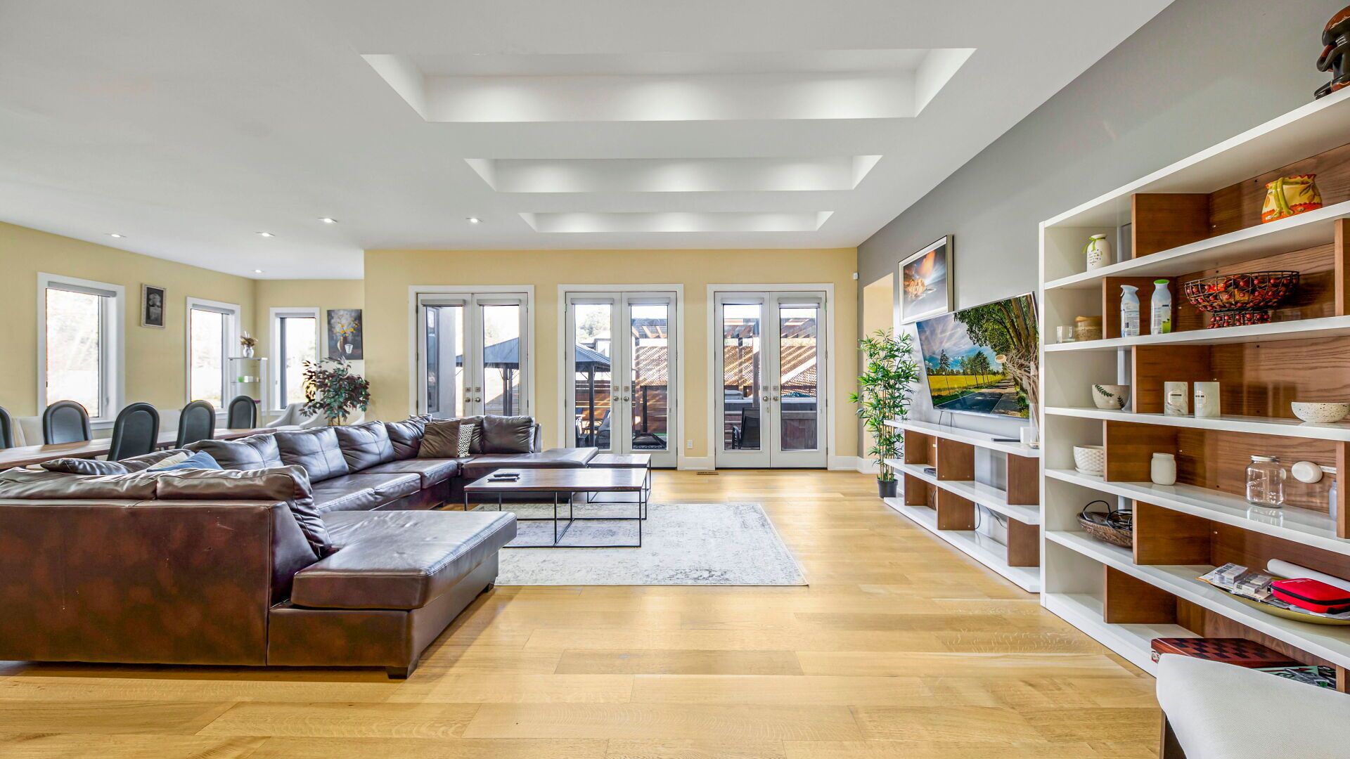 Smart TV, table football, books