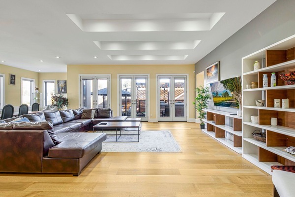 Smart TV, foosball, books