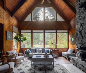 Smart TV, DVD player, books, video library