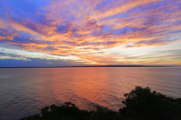 Fabulous sunsets from Baudin Beach