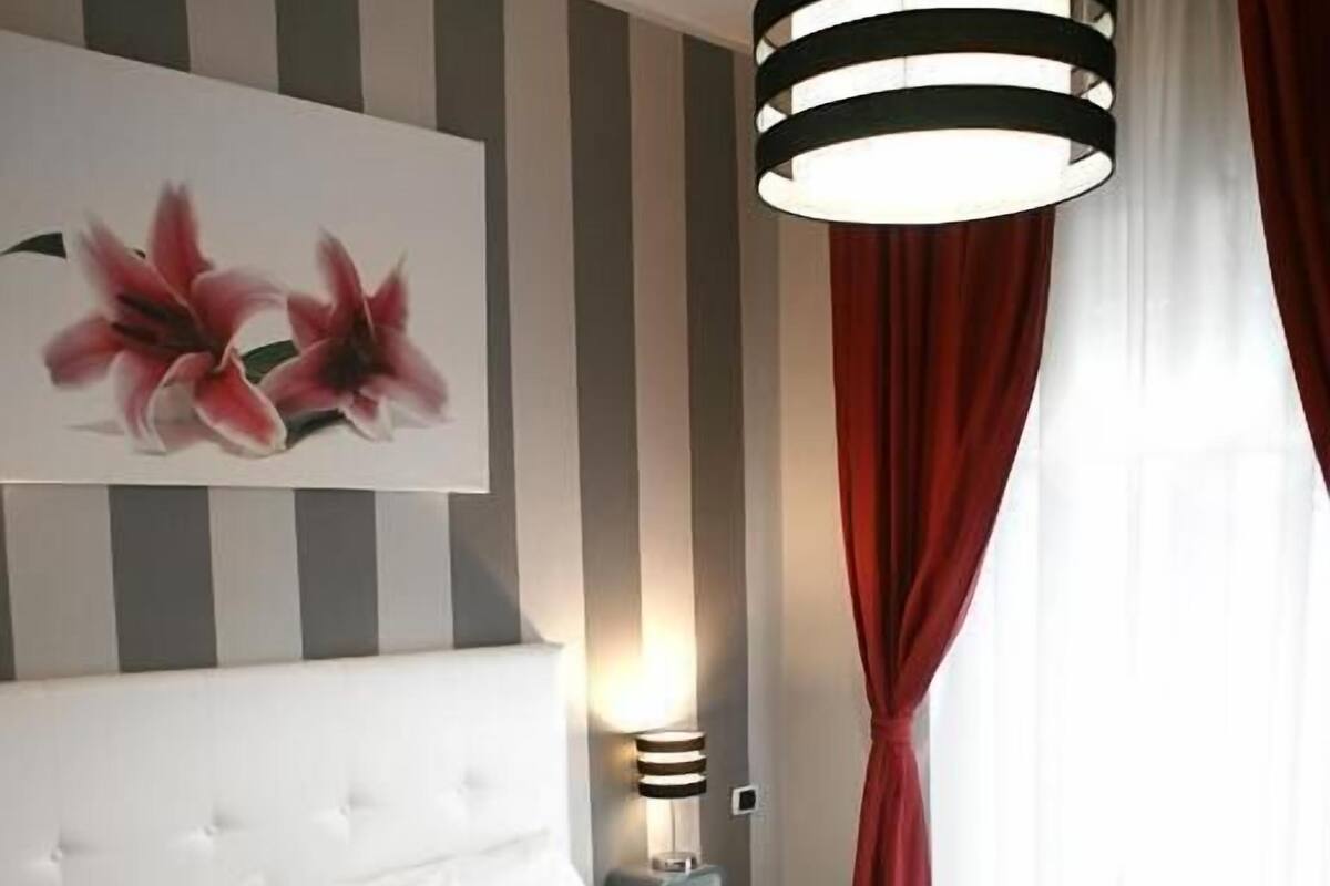 Individually decorated, individually furnished, desk, blackout curtains