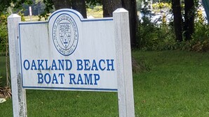 Naamplaatje voor Oakland Beach Boothelling.