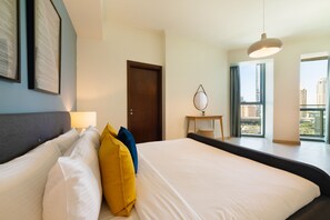 Deluxe appartement | 2 slaapkamers, een kluis op de kamer, een bureau