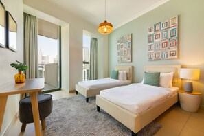 Deluxe-Apartment | 2 Schlafzimmer, Zimmersafe, Schreibtisch, Verdunkelungsvorhänge