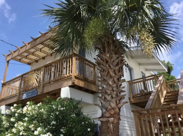 Exterior - Blue Moon Carriage House Loft in historic Apalachicola FL downtown district (Apalachicola)